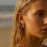 Clara Pearl U-Hoop Earrings