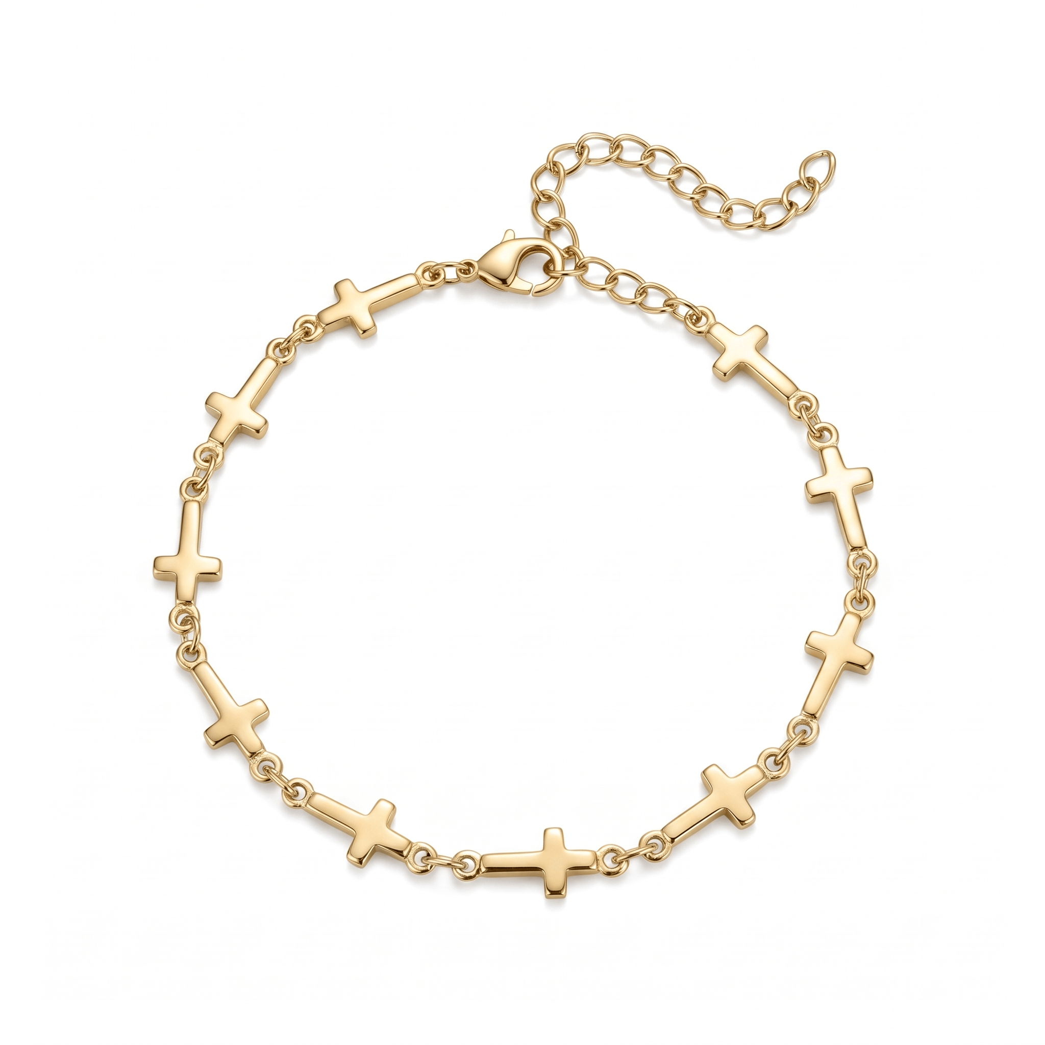 Mini Crosses Bracelet on a white background