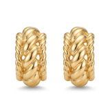 Monique Rope-Textured Hoop Earrings