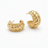 Monique Rope-Textured Hoop Earrings